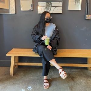 A New Day Marilyn Tortoise Print Toe Loop Slides - Women’s 7